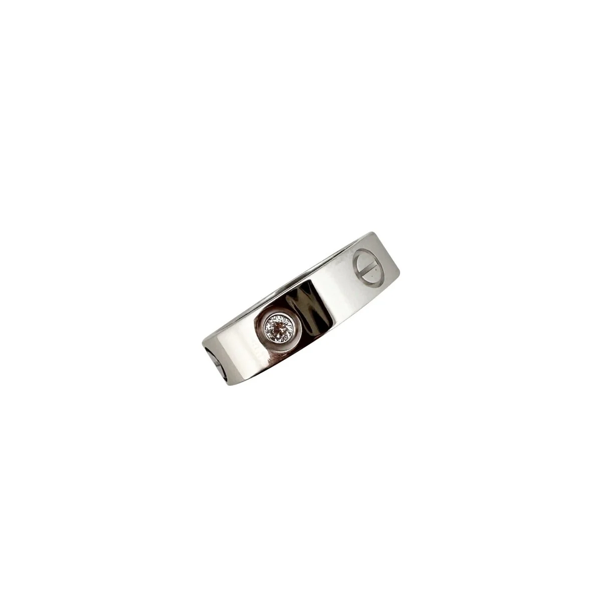 Bague CARTIER "Love" en or blanc et 3 diamants - Image 2