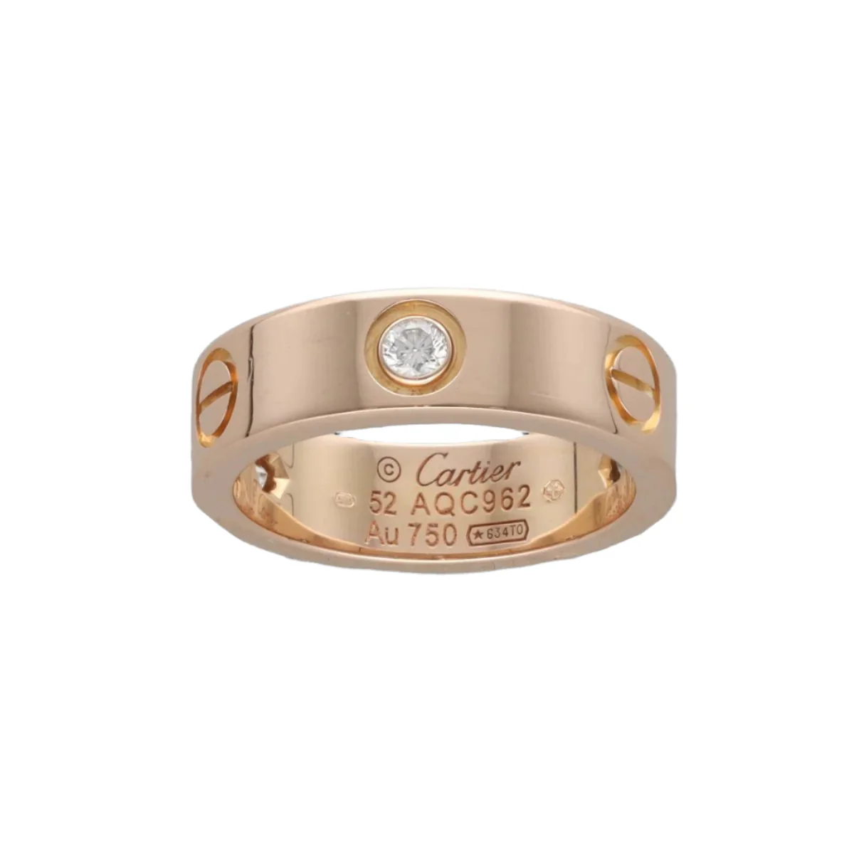 Bague CARTIER "Love" en or rose et diamants