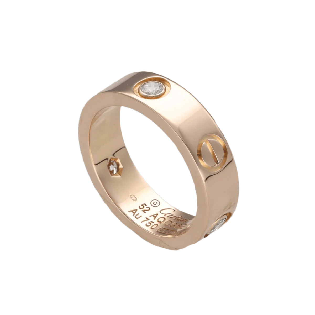 Bague CARTIER "Love" en or rose et diamants - Image 5