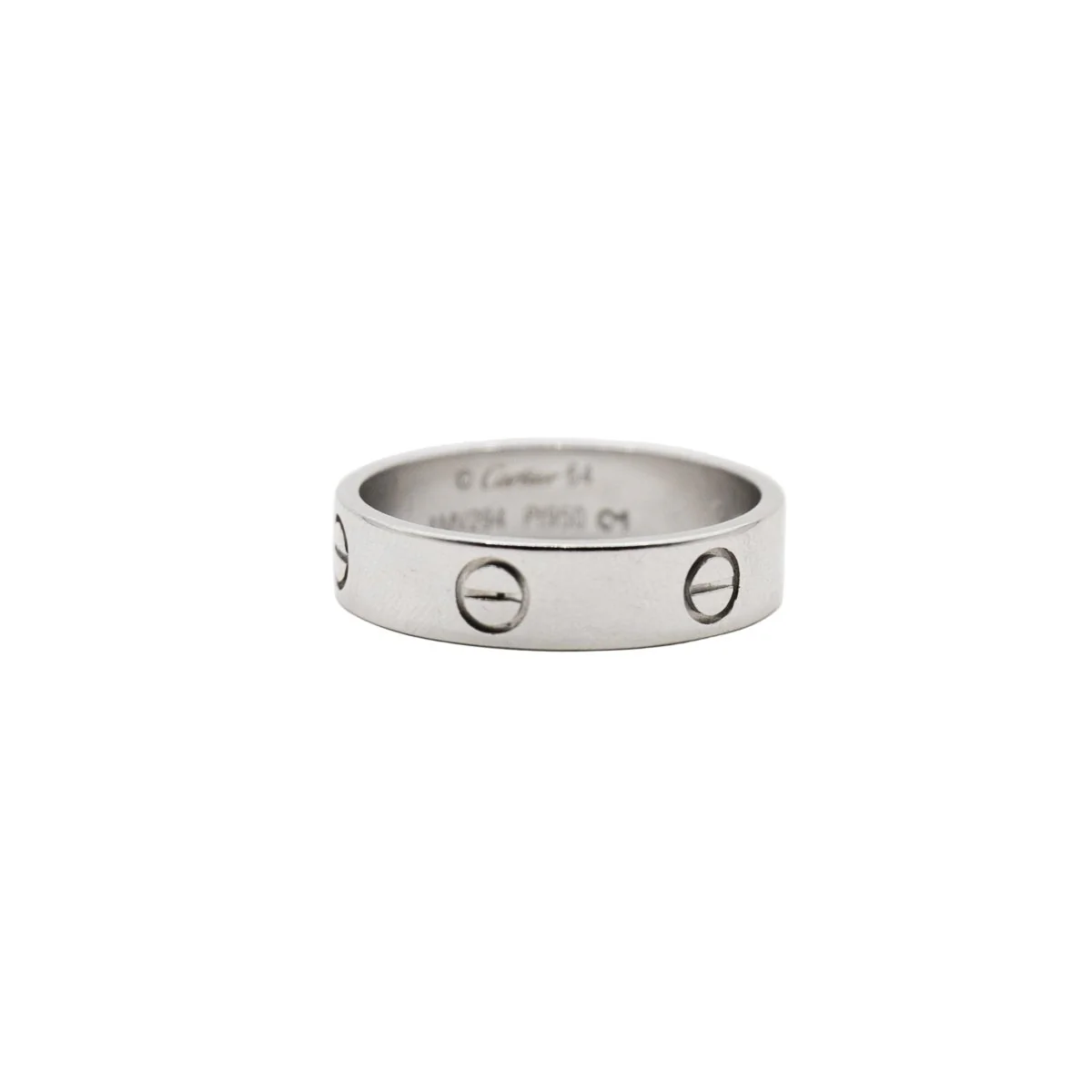 Bague Alliance CARTIER "Love" en platine - Image 3