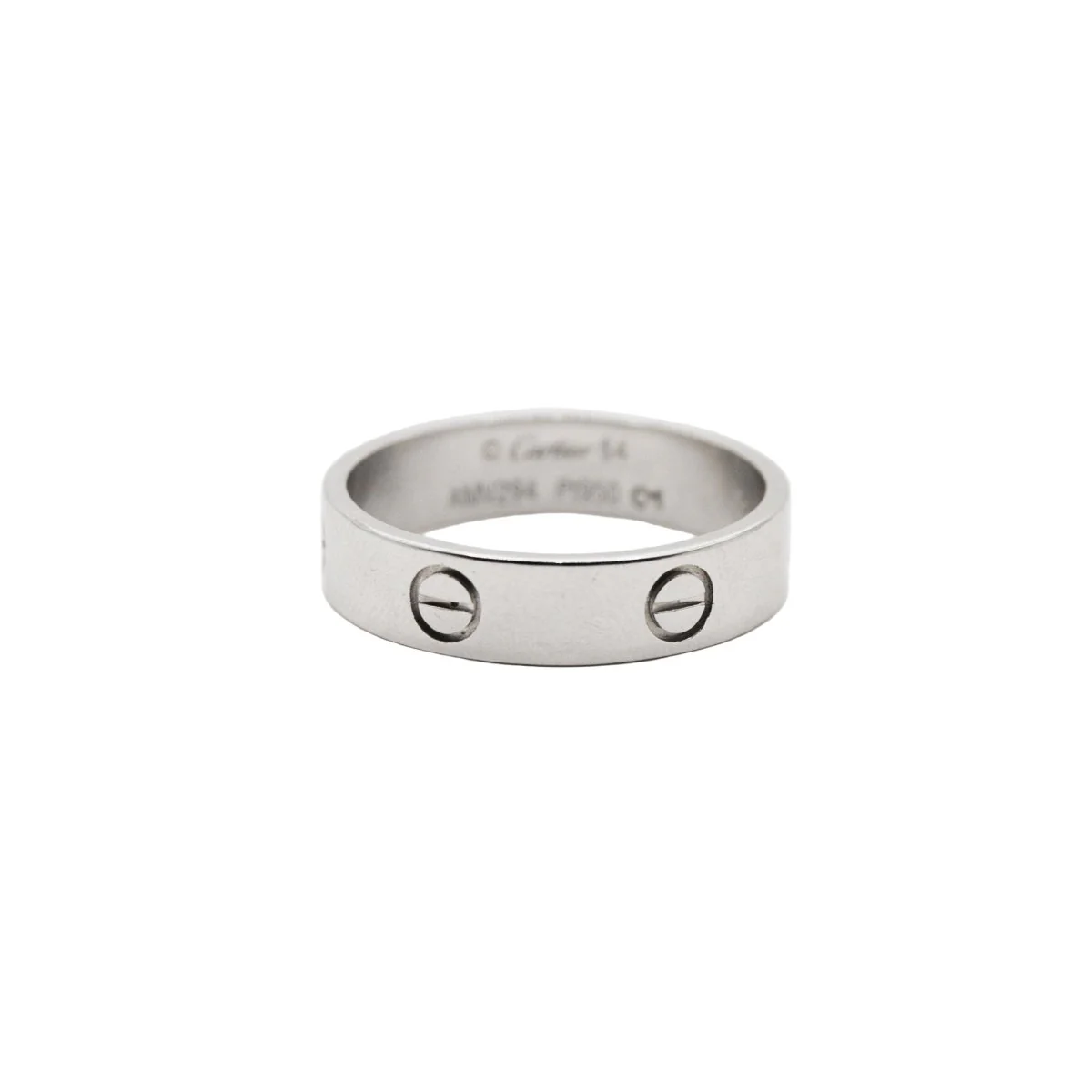Bague Alliance CARTIER "Love" en platine - Image 4
