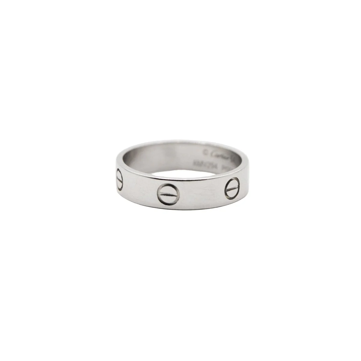 Bague Alliance CARTIER "Love" en platine - Image 6