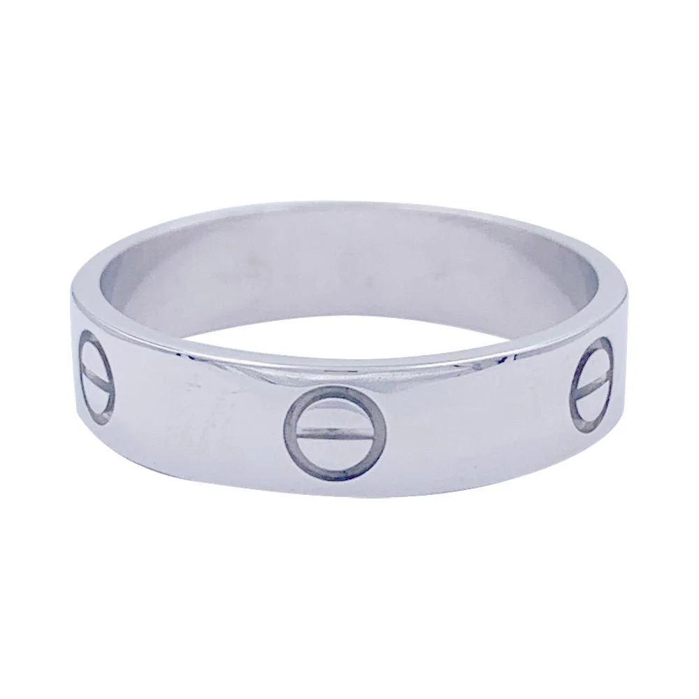 Bague CARTIER "Love", or blanc.