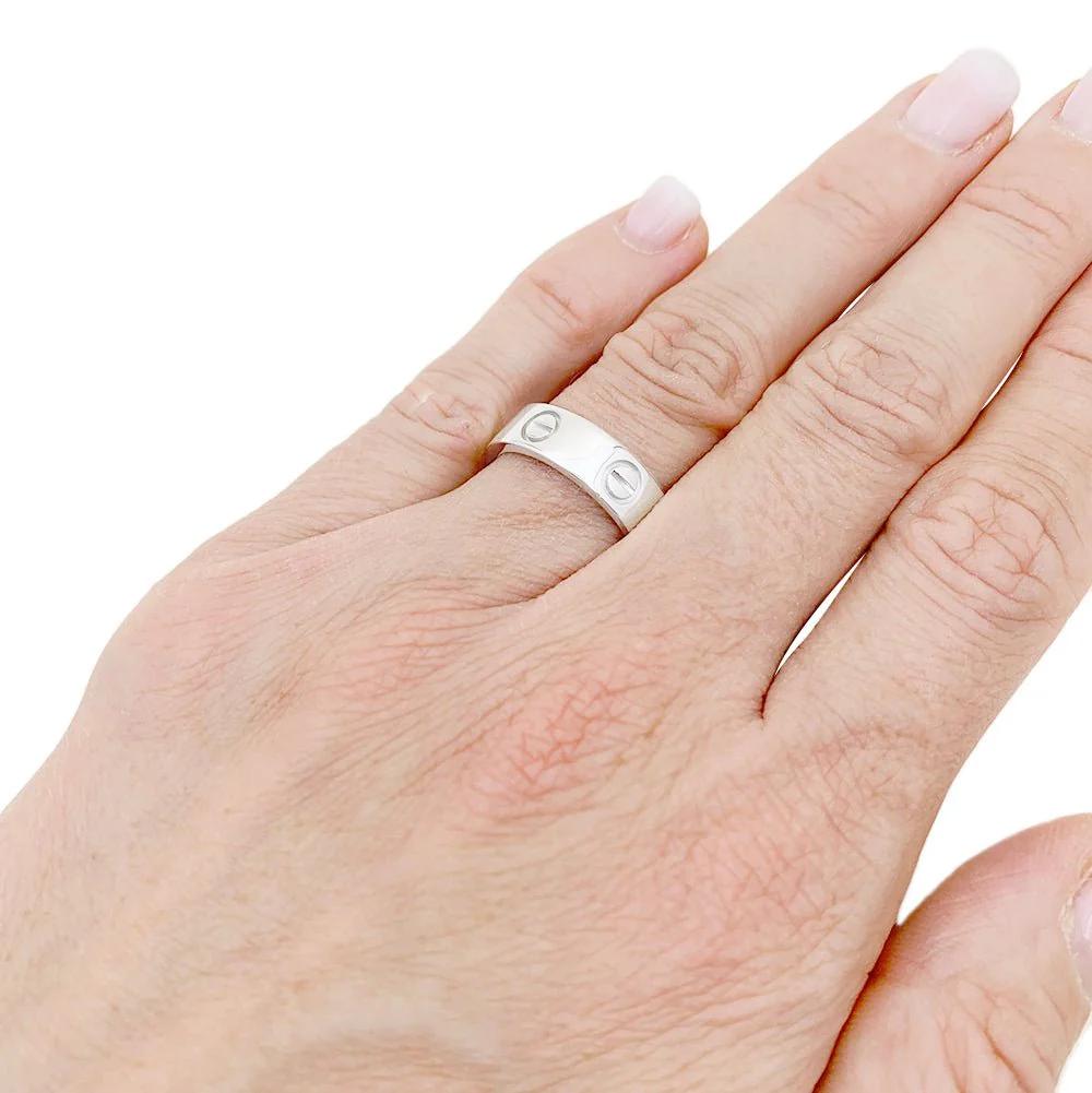 Bague Cartier "Love" en or blanc - Image 3