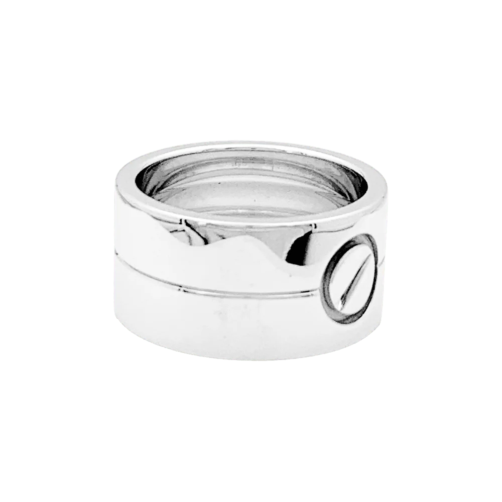 Bague Bandeau CARTIER "Love" en or blanc - Image 5