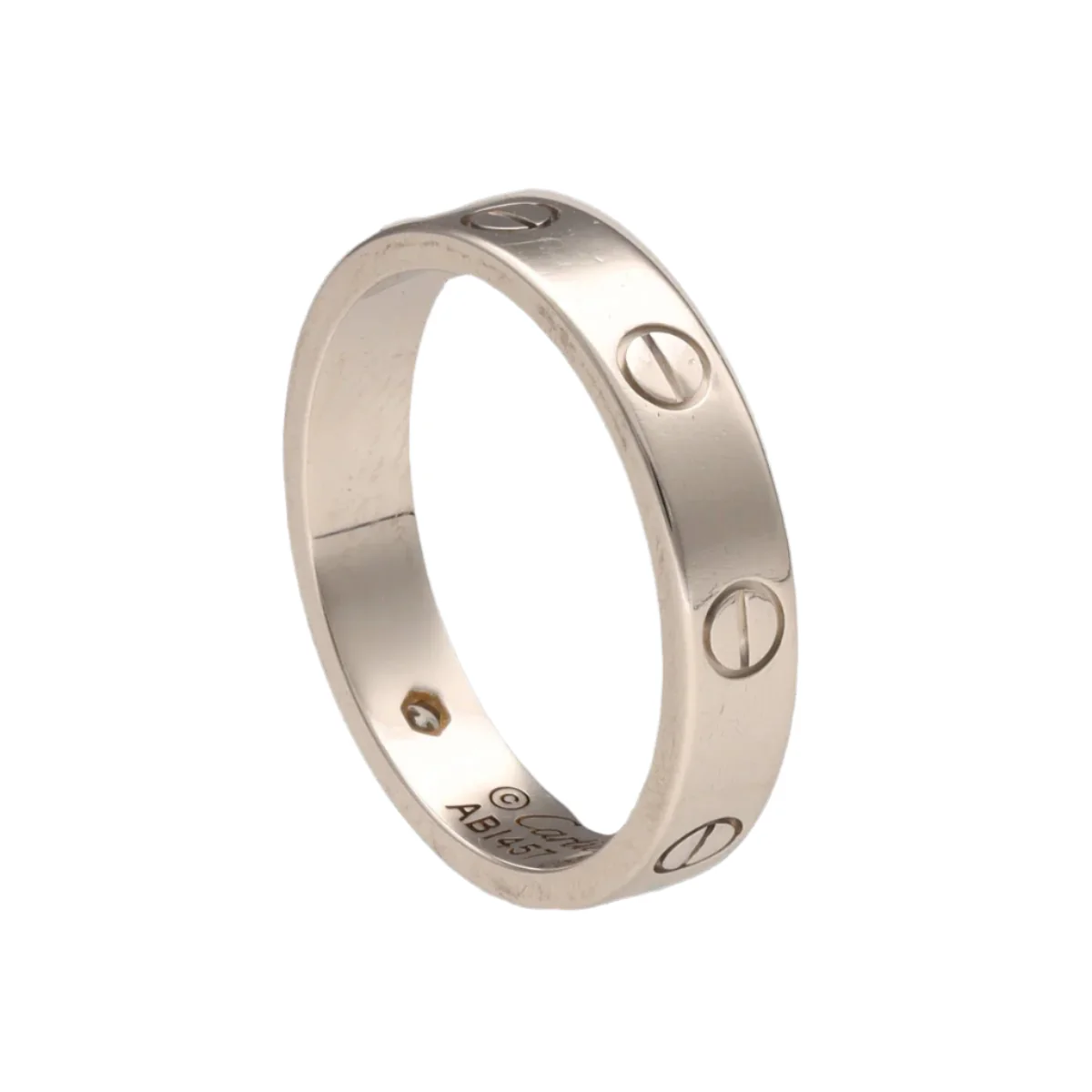 Bague Cartier "Love" en or gris et diamants - Image 3