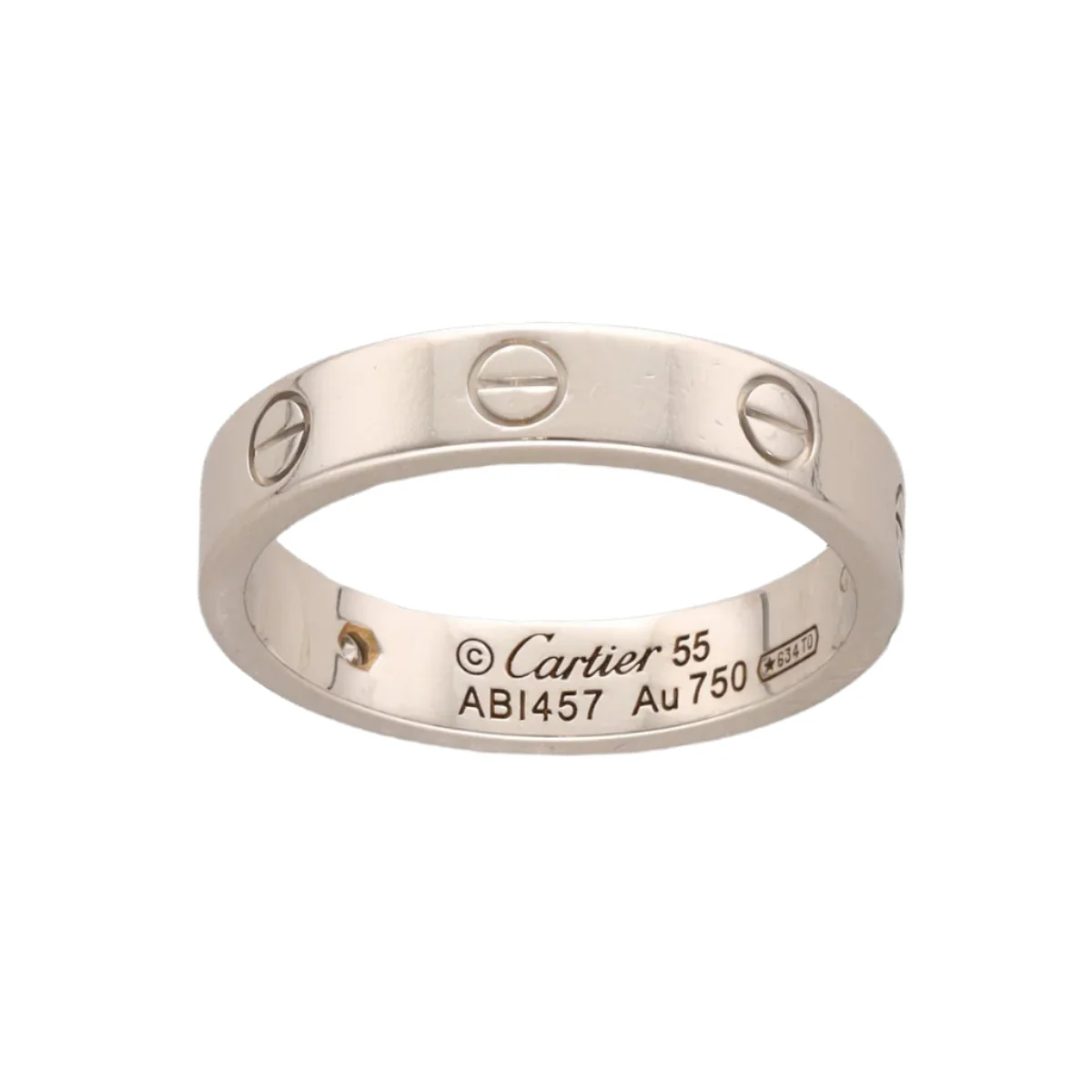 Bague Cartier "Love" en or gris et diamants - Image 5