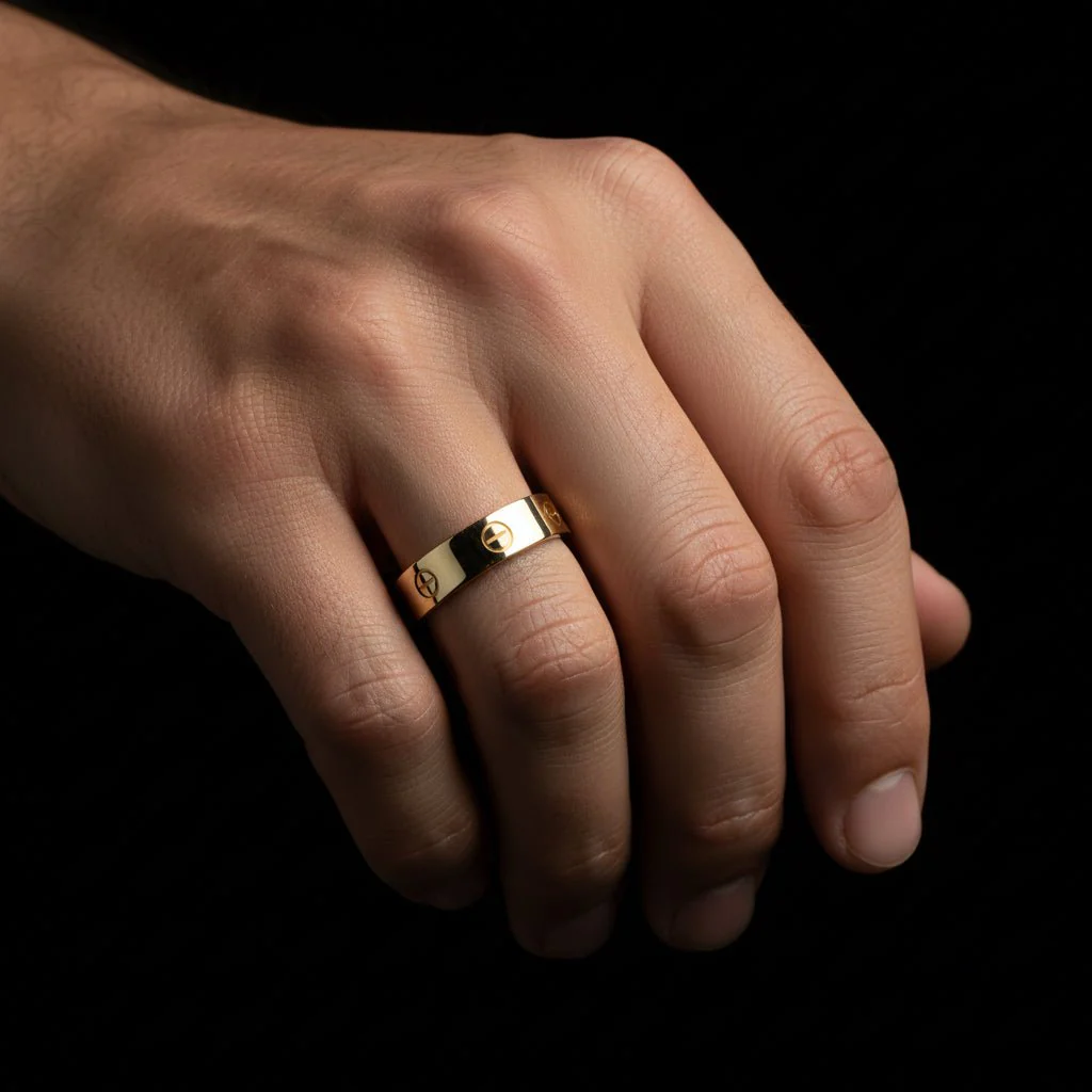 Bague Alliance CARTIER "Love" en or jaune - Image 2