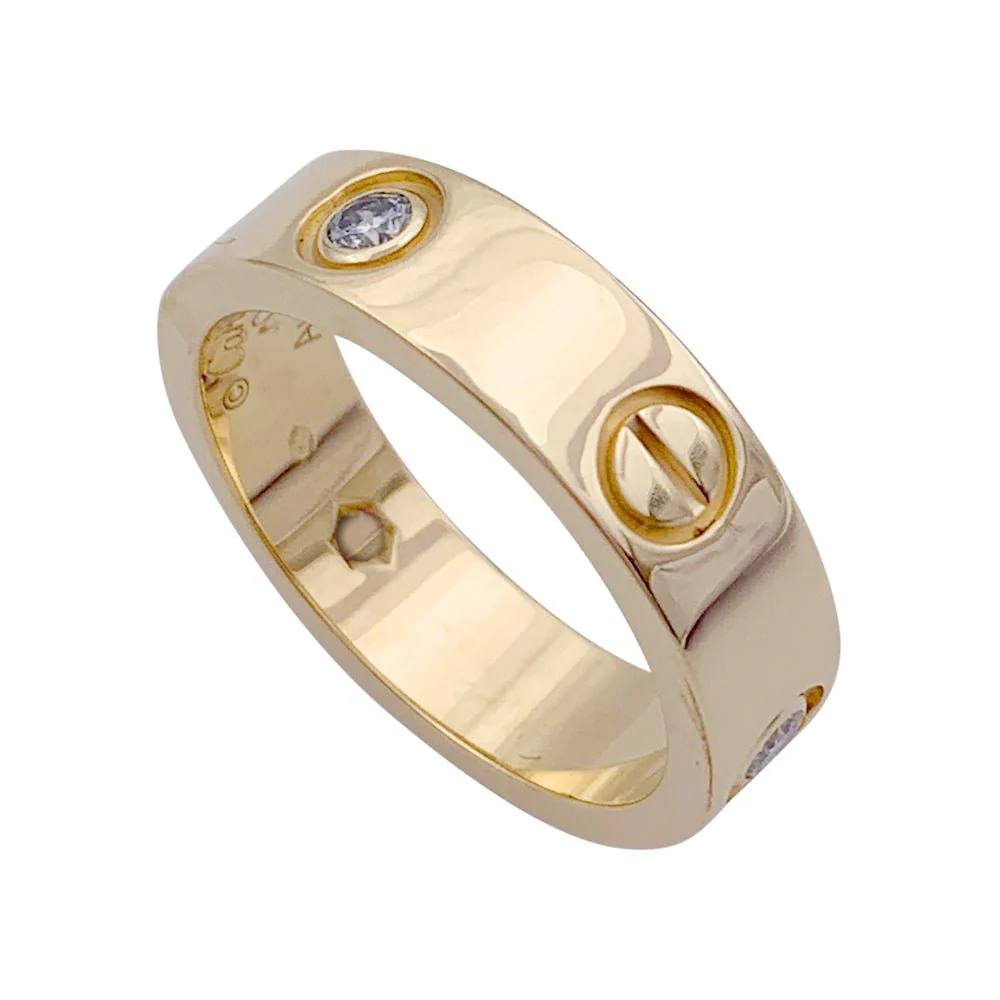 Bague Alliance CARTIER "Love" en or jaune et diamants - Image 2