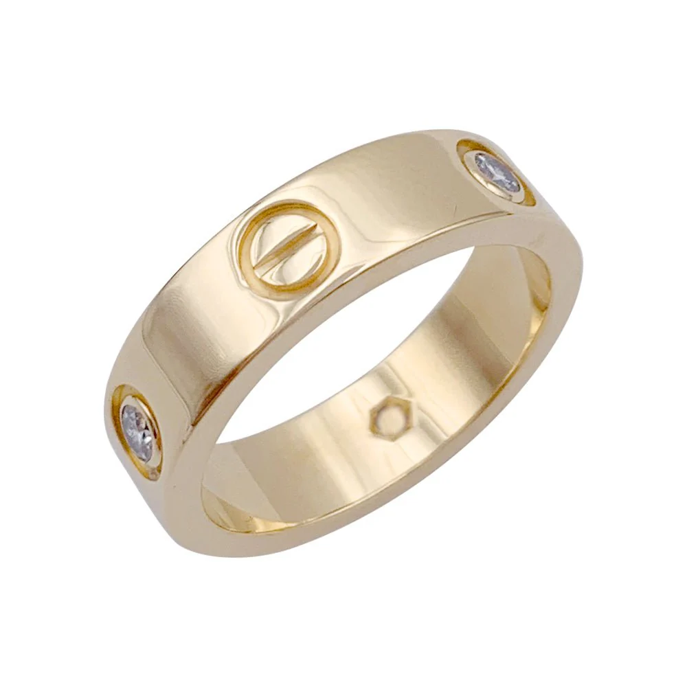 Bague Alliance CARTIER "Love" en or jaune et diamants - Image 3