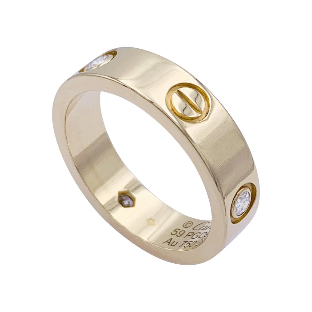 Bague Cartier, "Love", or jaune, diamants