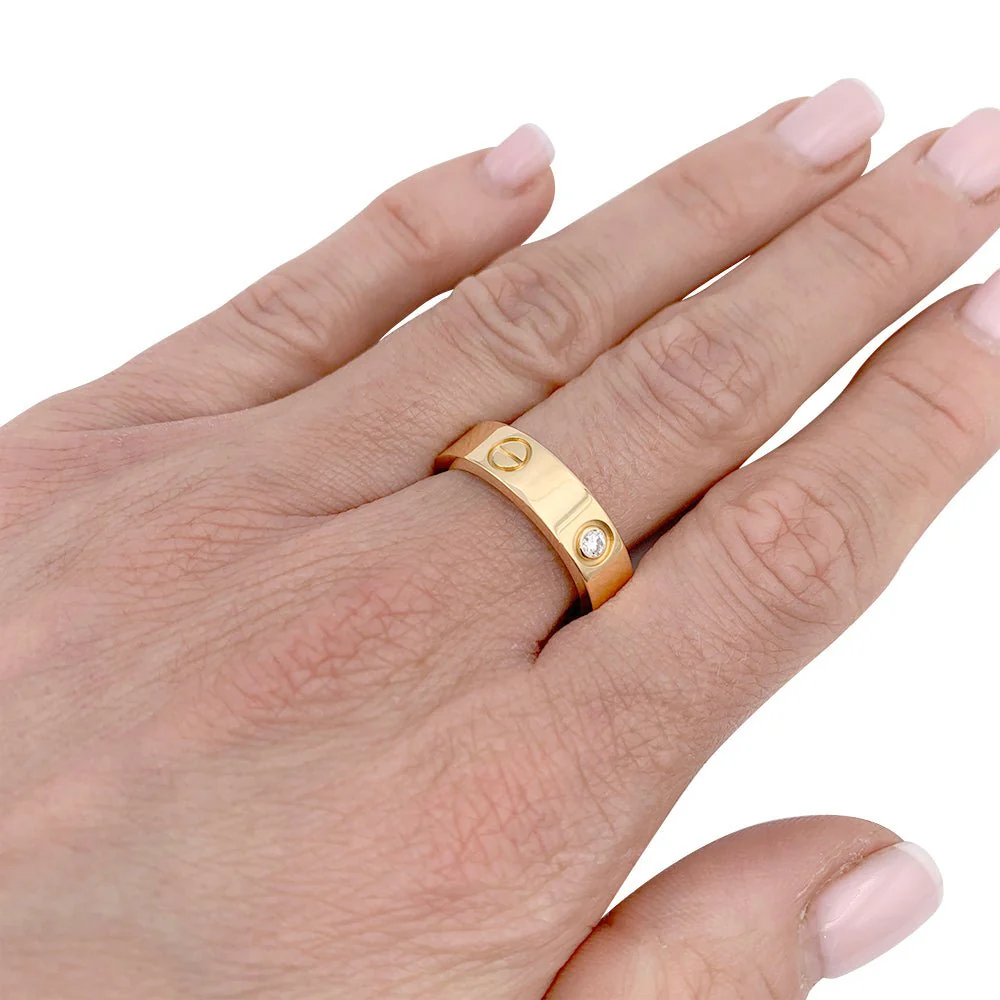Bague Cartier, "Love", or jaune, diamants - Image 2