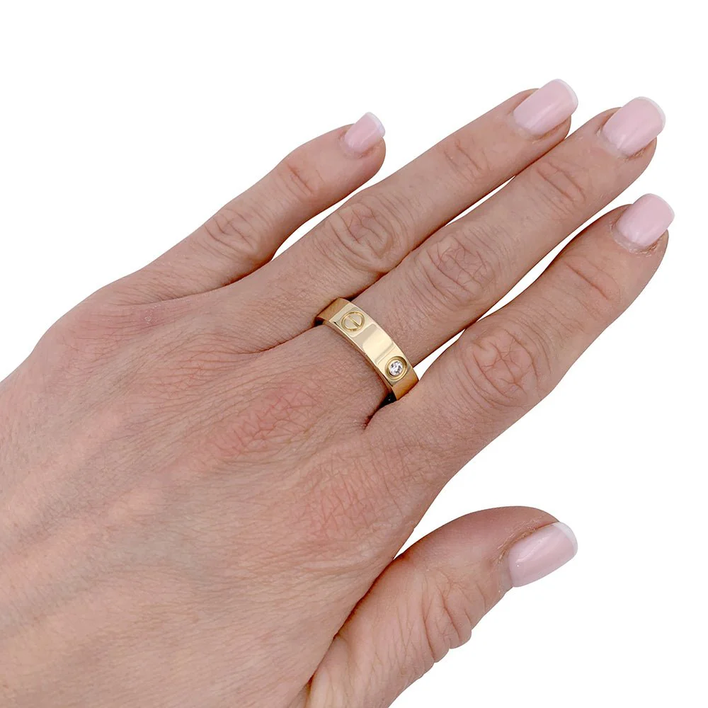 Bague Cartier, "Love", or jaune, diamants - Image 4