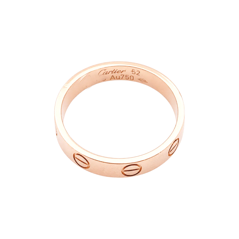 Bague Alliance CARTIER "Love" en or rose - Image 5
