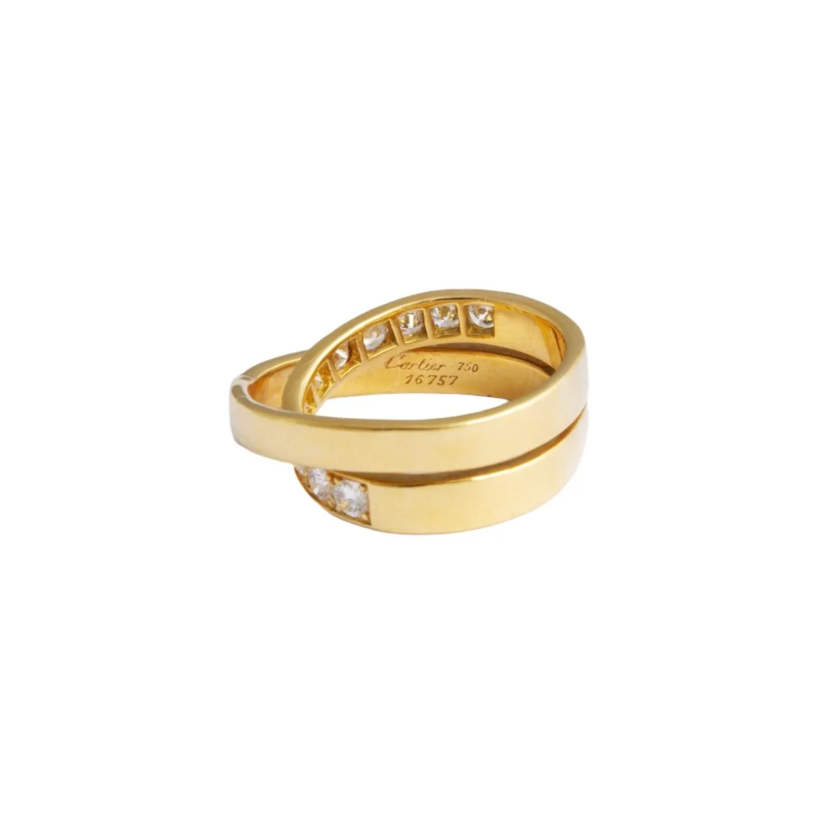 Bague CARTIER "Paris" en or jaune et diamants - Image 4