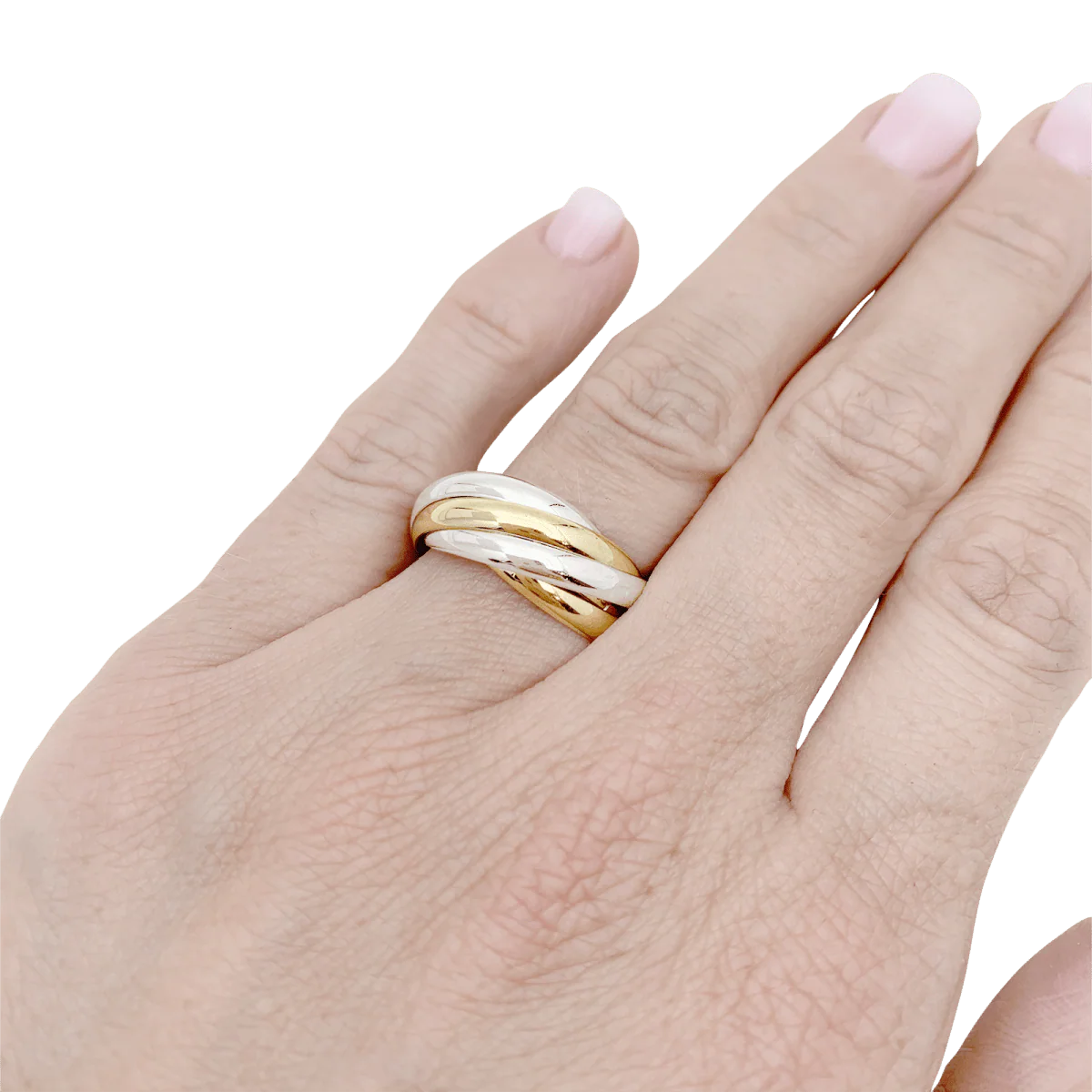 Bague CARTIER "Must de Cartier" en or rose, or blanc et or jaune - Image 2
