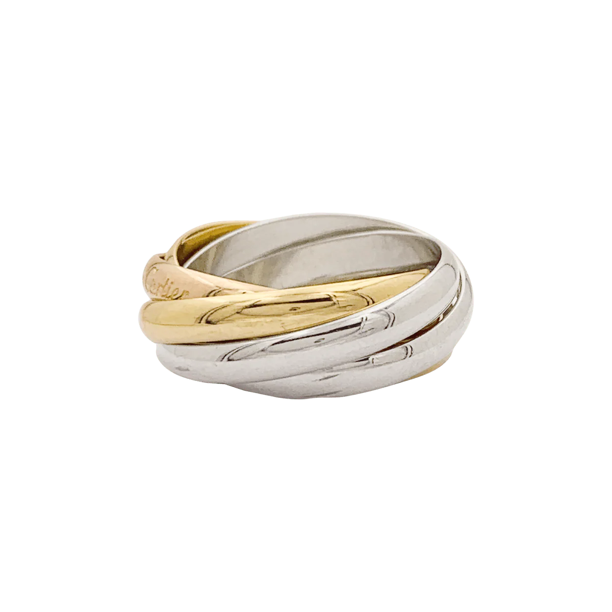 Bague CARTIER "Must de Cartier" en or rose, or blanc et or jaune - Image 3