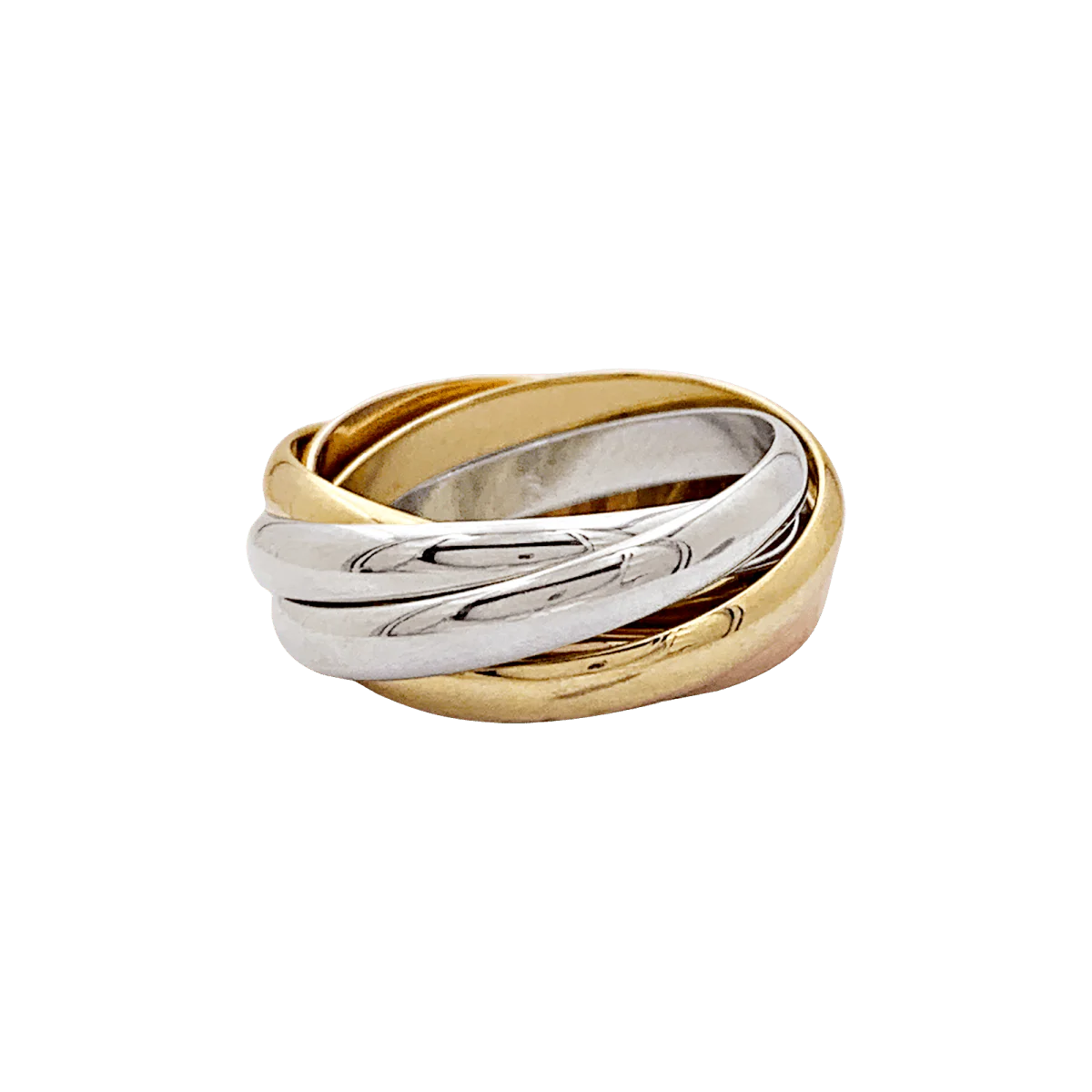 Bague CARTIER "Must de Cartier" en or rose, or blanc et or jaune - Image 4