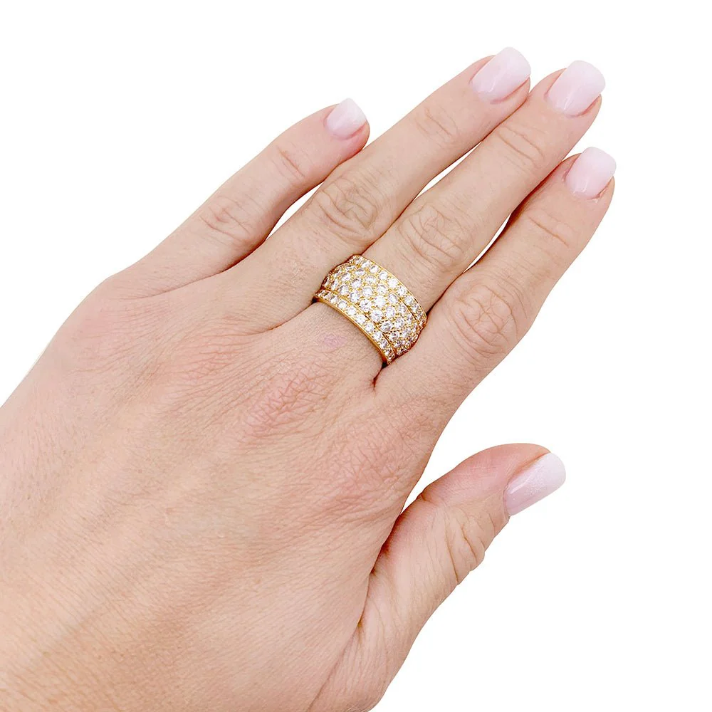 Bague CARTIER "Nigeria" en or jaune et diamants - Image 5