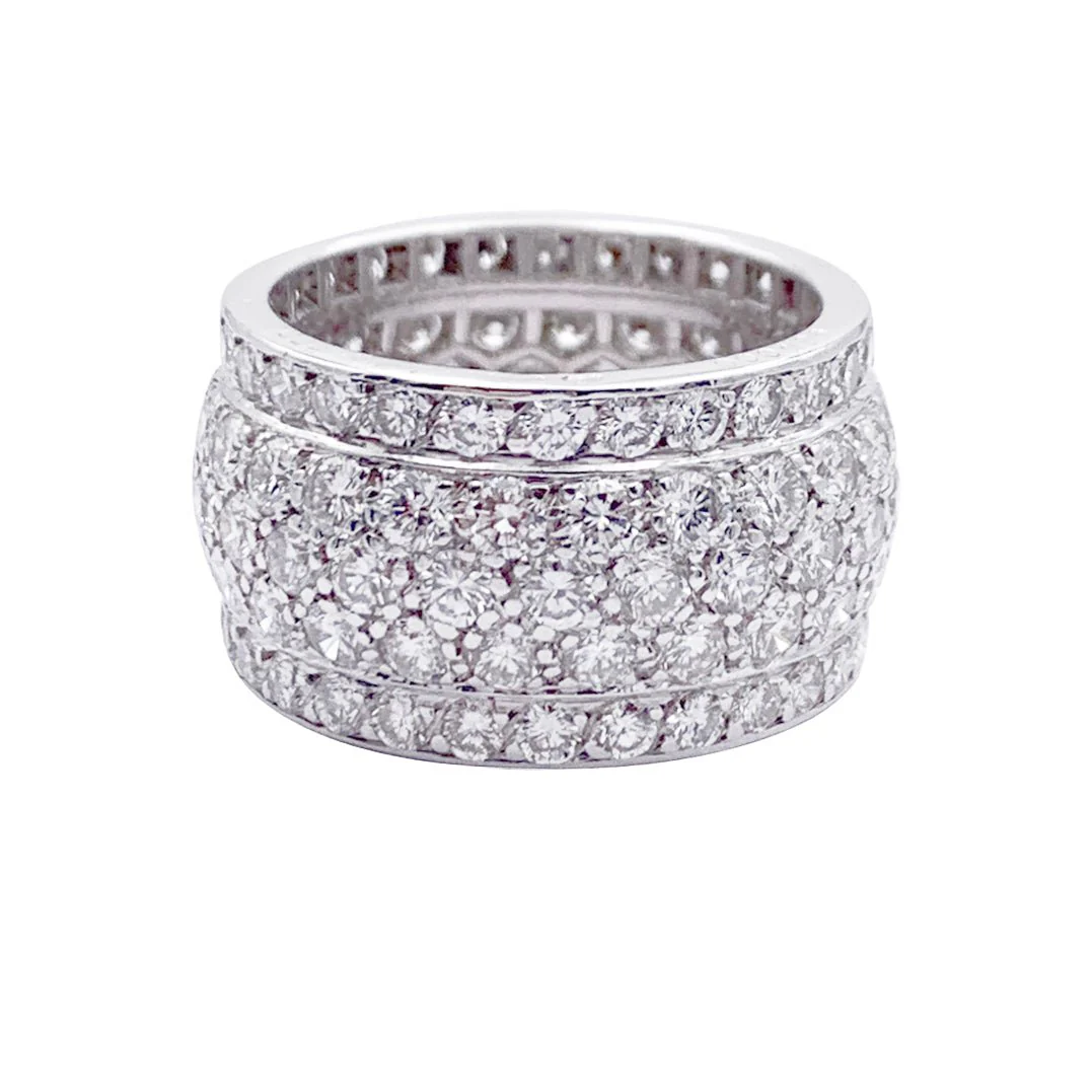 Bague CARTIER "Nigeria", pavage diamants.