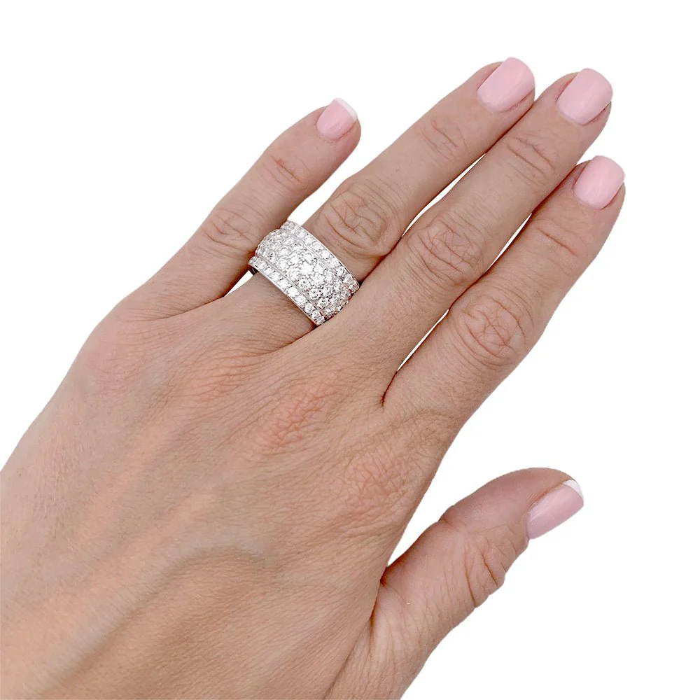 Bague CARTIER "Nigeria", pavage diamants. - Image 7