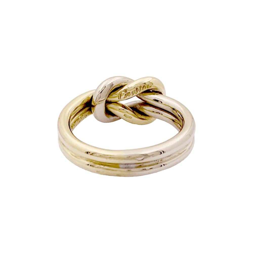Bague CARTIER "Noeud d'Héraclès" en or jaune et or blanc - Image 4