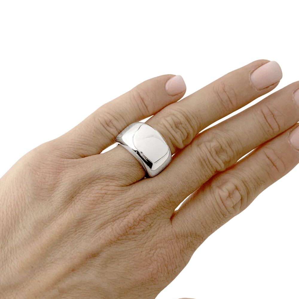 Bague Jonc CARTIER "Nouvelle Vague" en or blanc - Image 2