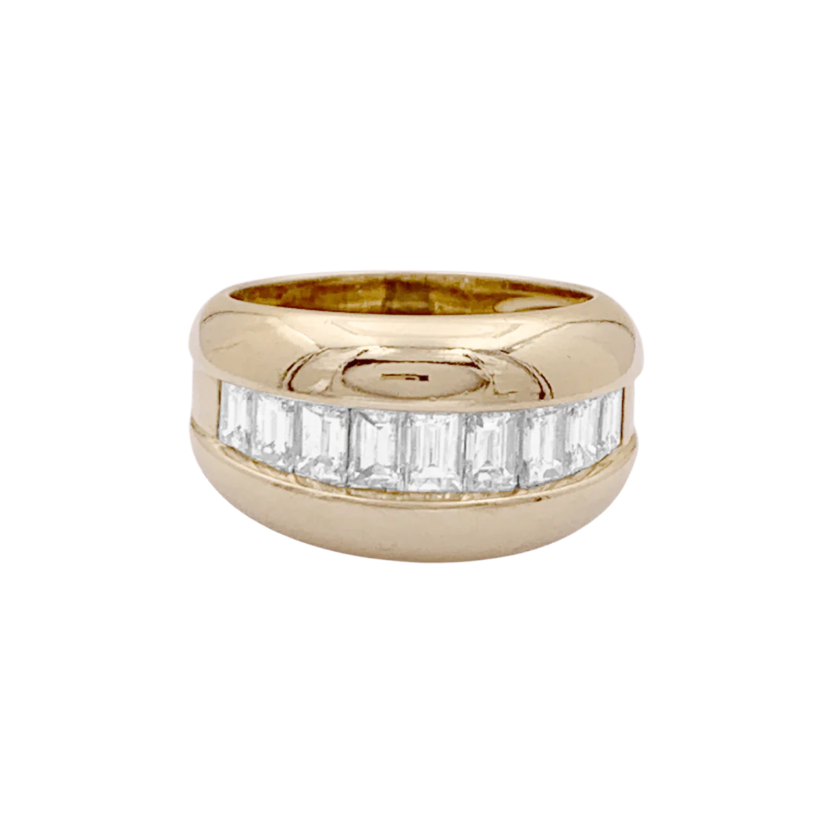 Bague Jonc CARTIER "Odin" en or jaune et diamants