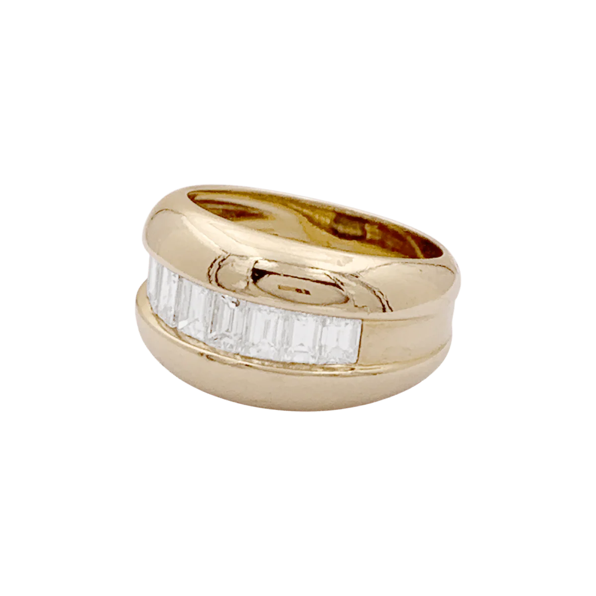 Bague Jonc CARTIER "Odin" en or jaune et diamants - Image 3