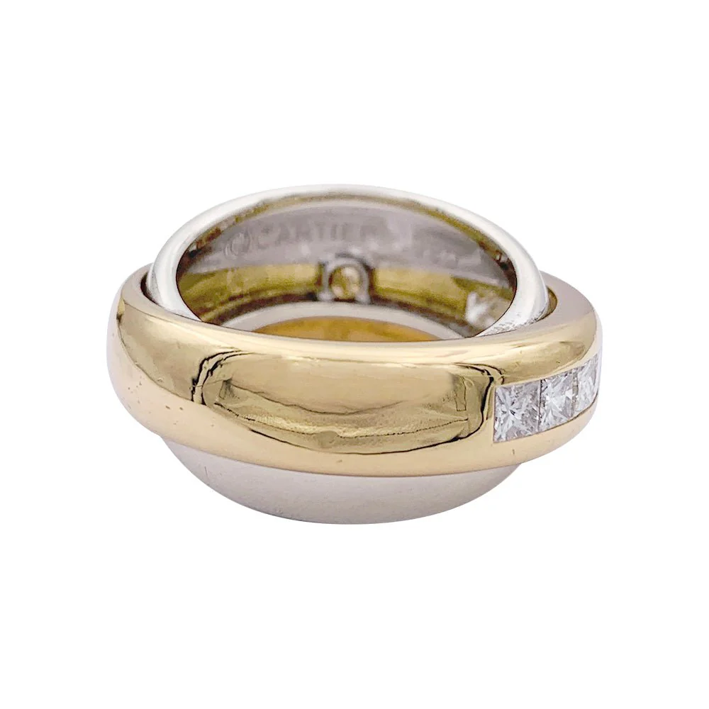Bague CARTIER "Odyssée" deux ors et diamants. - Image 4