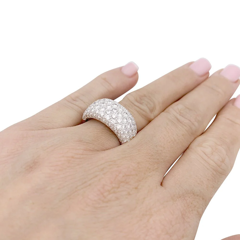 Bague CARTIER "Nouvelle Vague" en or blanc et diamants - Image 2