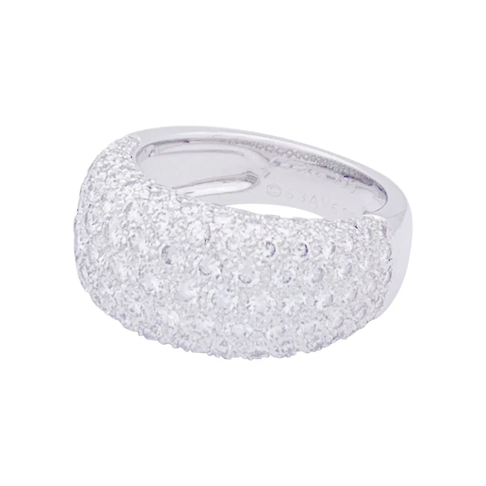 Bague CARTIER "Nouvelle Vague" en or blanc et diamants - Image 5