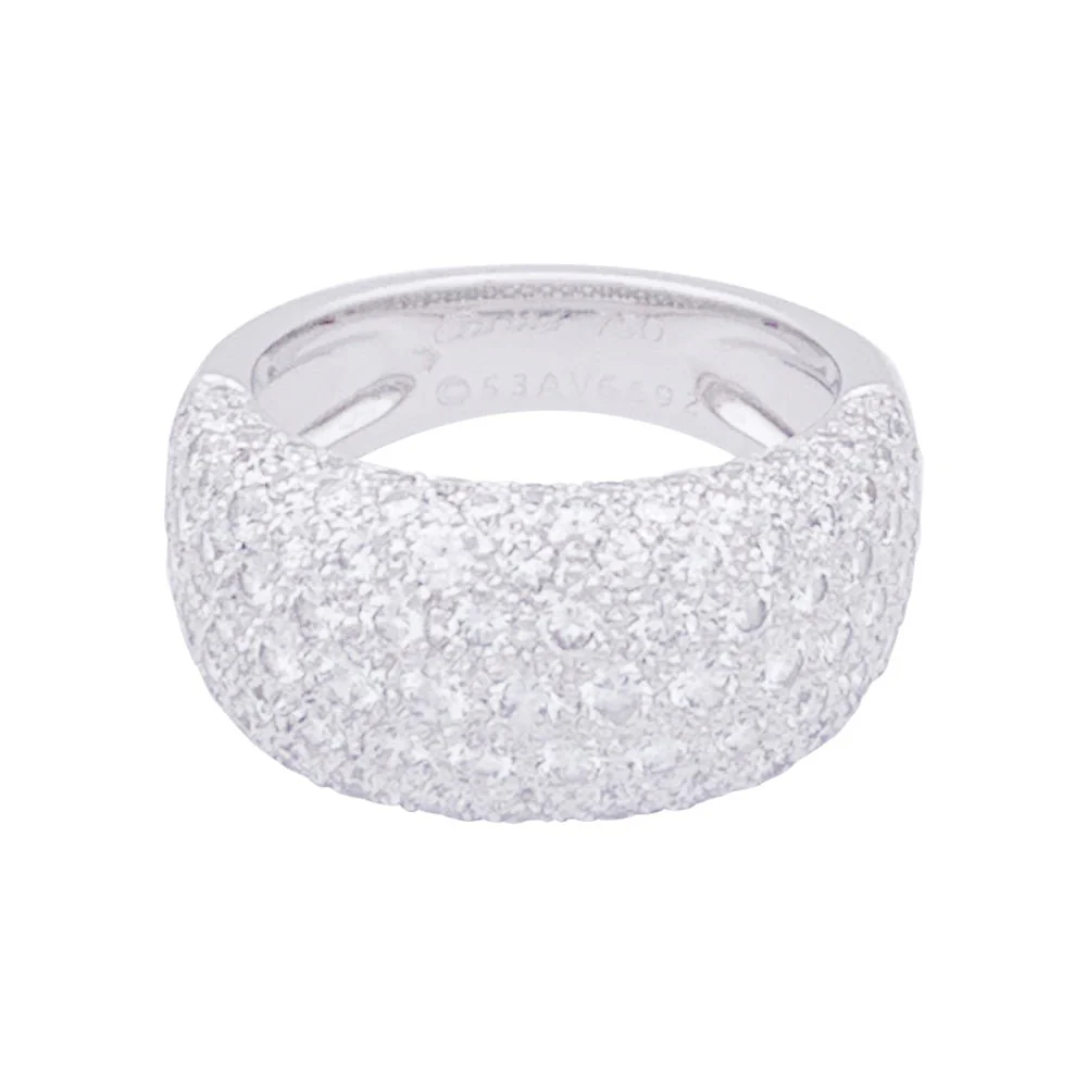 Bague CARTIER "Nouvelle Vague" en or blanc et diamants - Image 6