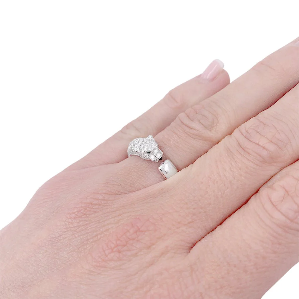 Bague Cartier, "Panthère de Cartier", or blanc, diamants - Image 5