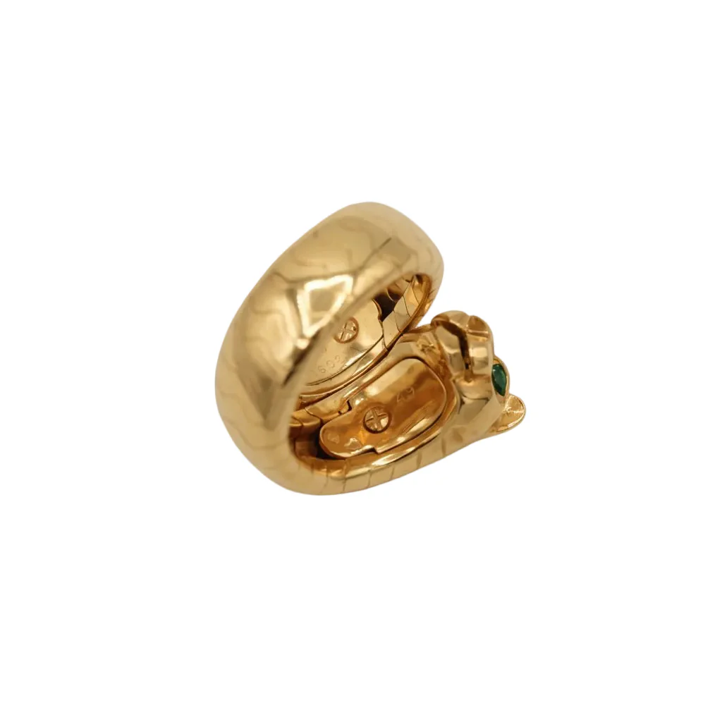 Bague CARTIER Panthère "Lakarda" en or jaune et émeraudes - Image 6