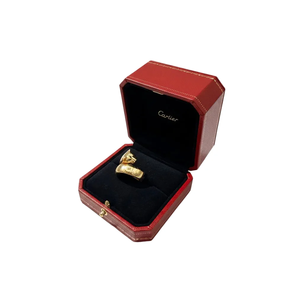 Bague CARTIER Panthère "Lakarda" en or jaune et émeraudes - Image 7