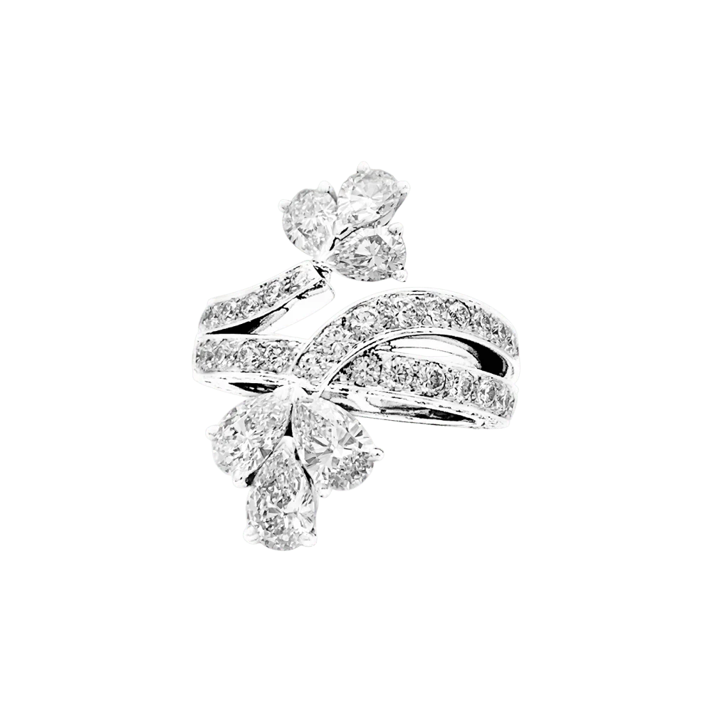 Bague Pavée CARTIER en platine et diamants - Image 3