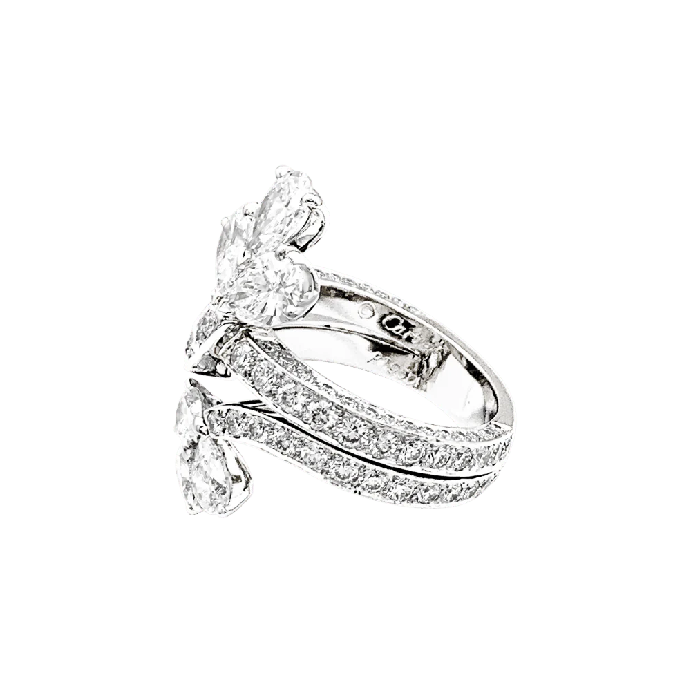 Bague Pavée CARTIER en platine et diamants - Image 4