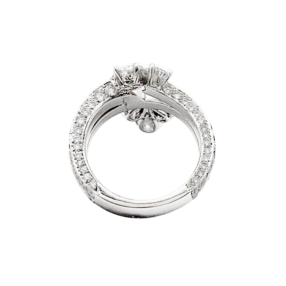 Bague Pavée CARTIER en platine et diamants - Image 5