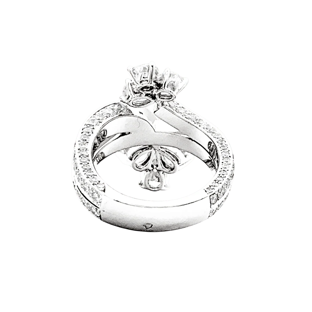 Bague Pavée CARTIER en platine et diamants - Image 8