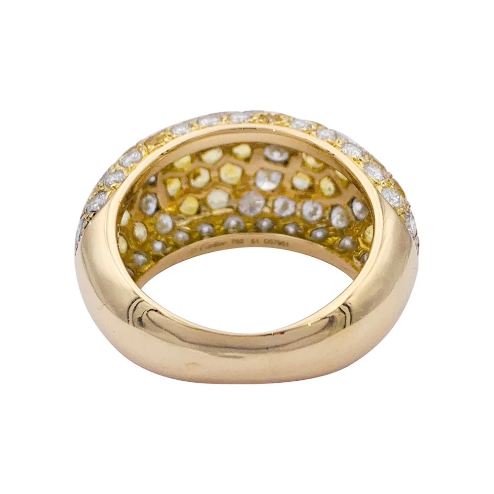 Bague CARTIER "Sauvage", en or jaune, diamants, saphirs jaunes. - Image 3