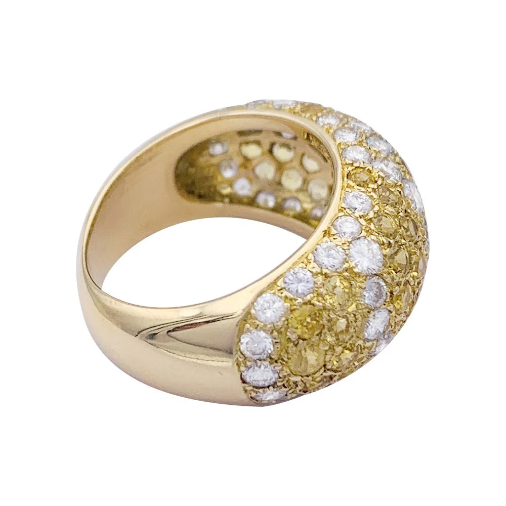 Bague CARTIER "Sauvage", en or jaune, diamants, saphirs jaunes. - Image 4