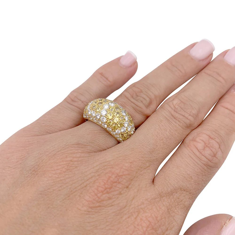 Bague CARTIER "Sauvage", en or jaune, diamants, saphirs jaunes. - Image 6