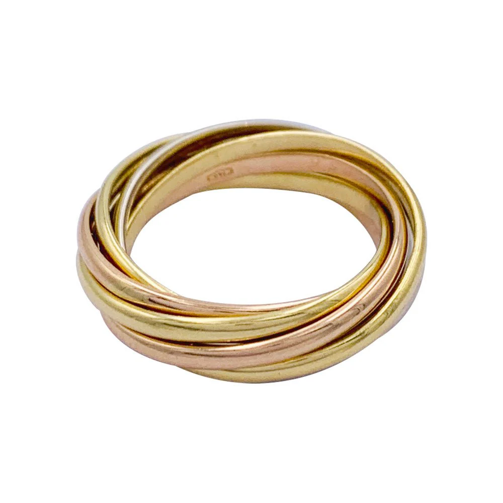 Bague Cartier, "Semainier", trois ors - Image 2