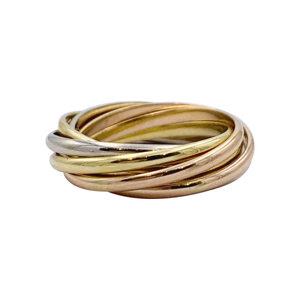 Bague Cartier, "Semainier", trois ors - Image 3