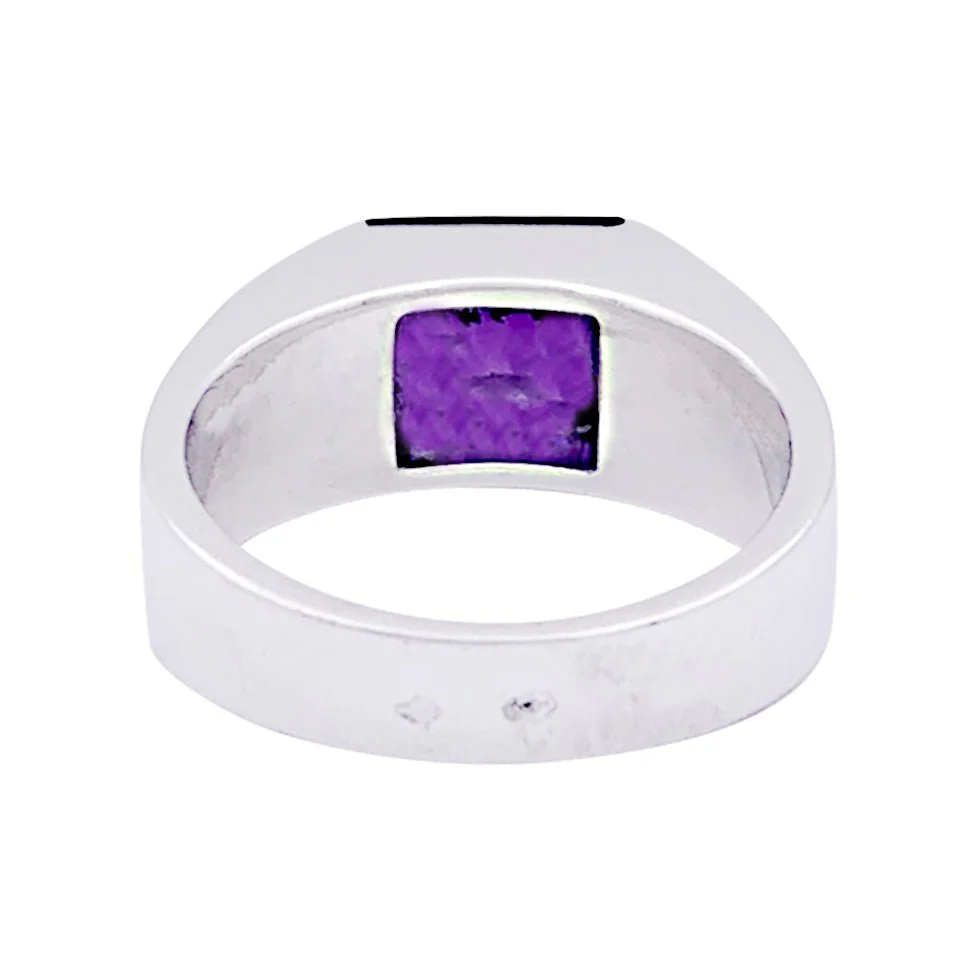 Bague Cartier, "Tank", or blanc, améthyste. - Image 3