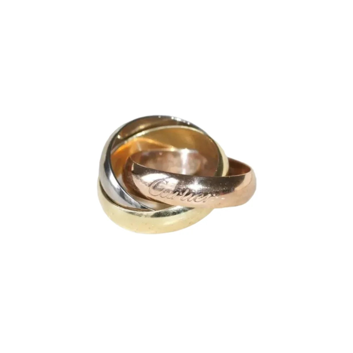 Bague Cartier Trinity 3 Ors Grand Modèle Taille 52