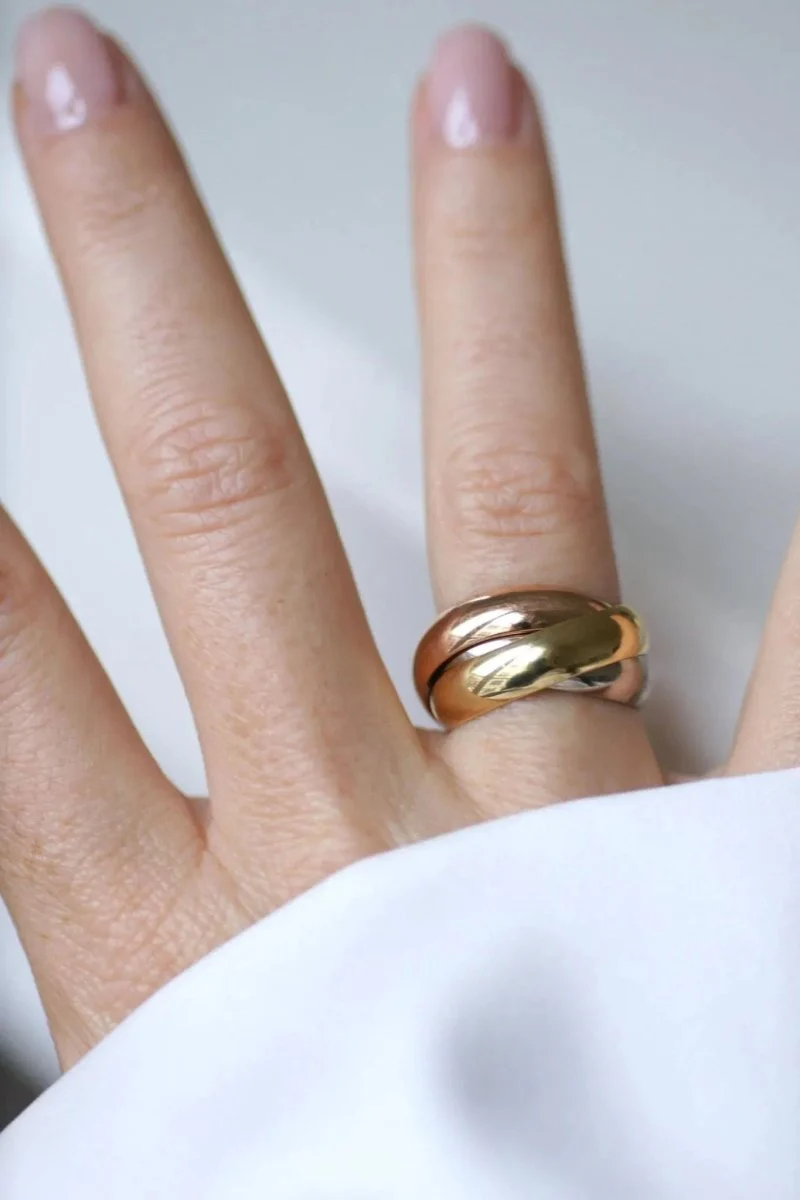 Bague Cartier Trinity 3 Ors Grand Modèle Taille 52 - Image 4