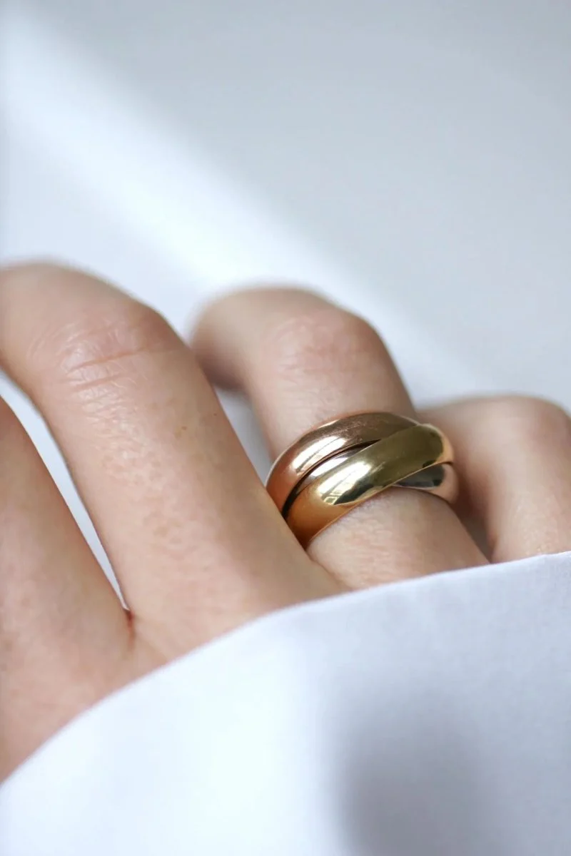 Bague Cartier Trinity 3 Ors Grand Modèle Taille 52 - Image 8