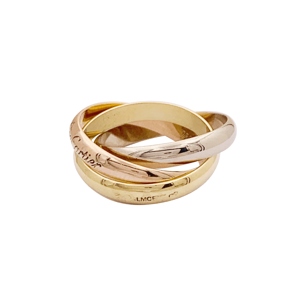 Bague CARTIER Trinity en or jaune, rose et blanc - Image 2